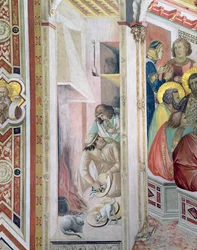 Het Laatste Avondmaal (detail van de haard), 1325